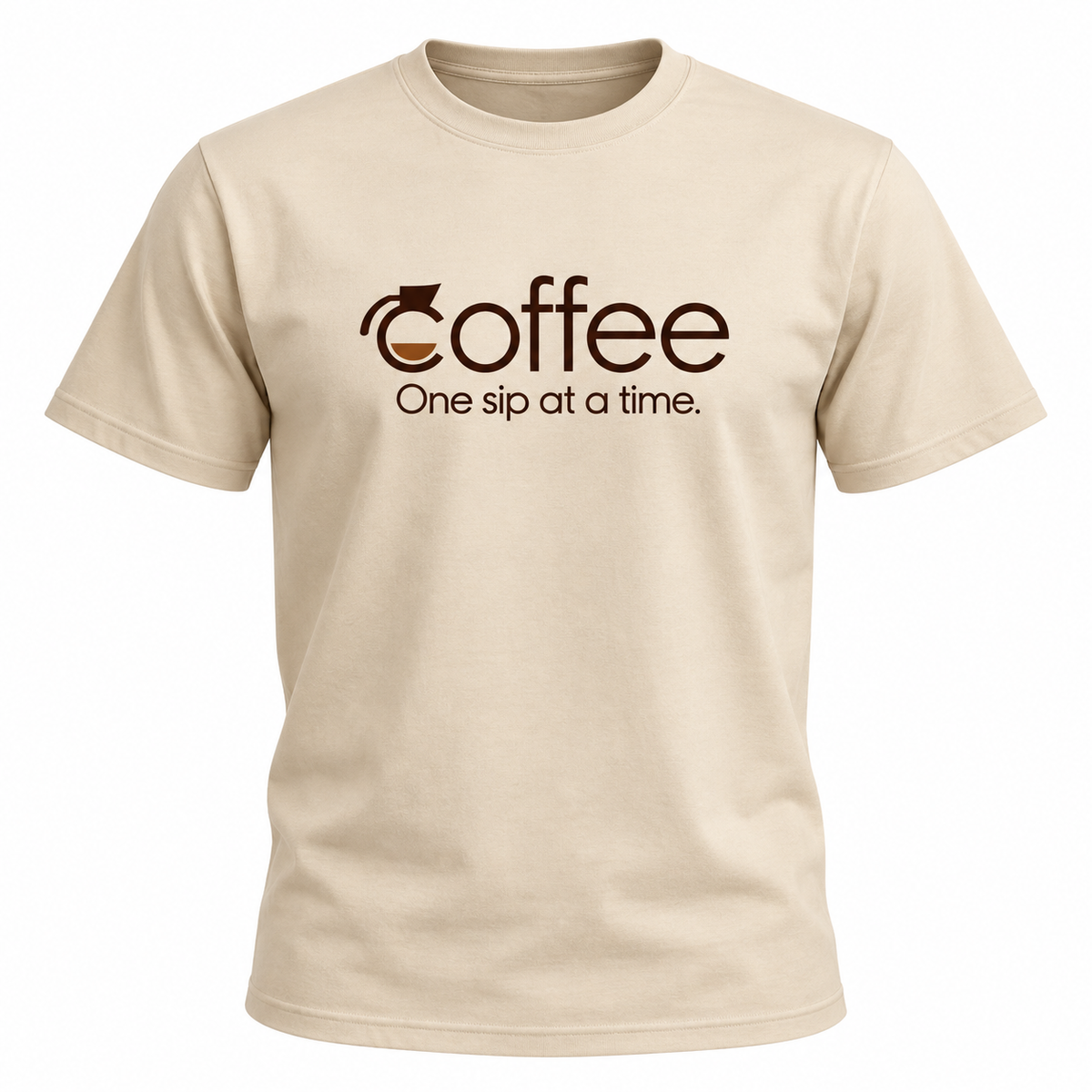 Coffee t-shirt: beige